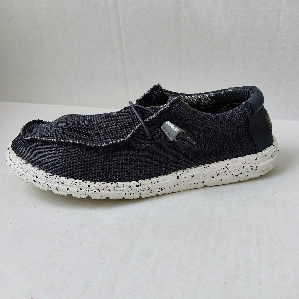 Hey Dude Wally Sox Navy Grey Camo Print Slip-ons Men's Sz11